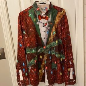 UGLY MENS CHRISTMAS HOLIDAY SHIRT XL